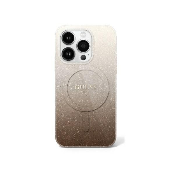 CG Mobile Guess GUHMP16LHGRCELW Coque Rigide pour iPhone 16 Pro 6,3" Marron