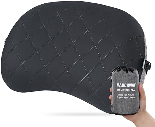MARCHWAY Ultralight Compact Inflatable Camping Pillow with Washable Cover