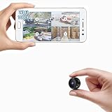 PVZLEXN Camera Espion Mini sans Fil WiFi 1080P Caméra Espion Invisible Micro Petite Extérieur Discrete a Distance Maison de Interieur Extérieur Surveillance Spy Cam Grande Enregistrement Black