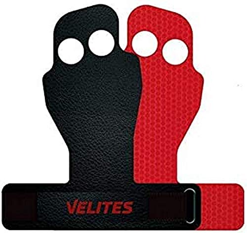 Velites Professional Shell Flexy Hand Grips for Pull-Ups, Weight Lifting or Any Other Strength Training, Wrist Support for Comfort and Protection, Small Size