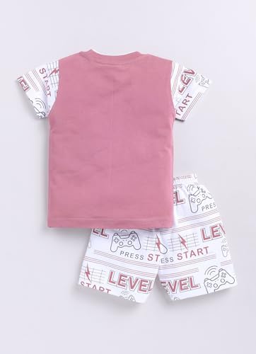 Image of Mars Infiniti Pure Cotton T-shirt and Shorts Set for Kids