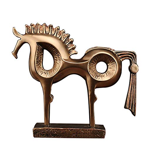 Statue de cheval abstrait pour sublimer un meuble de salon vide