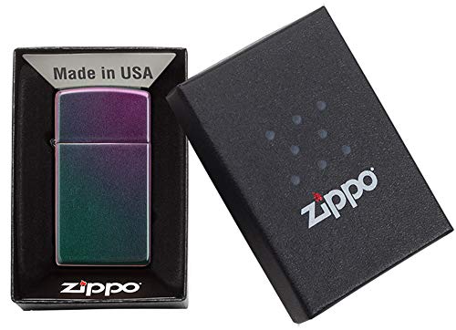 Encendedor de bolsillo Zippo Slim iridiscente miniatura 5