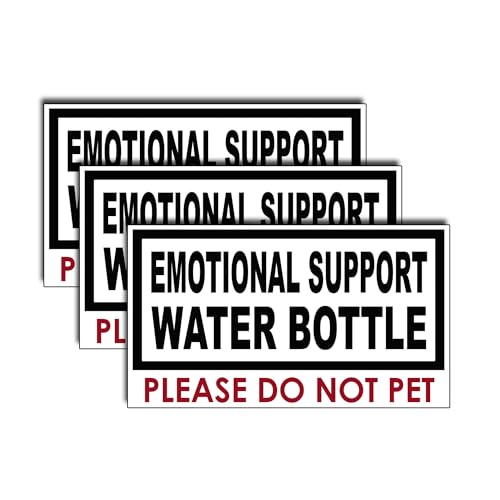 (3Pcs) Emotional Support Water Bottle Please Do Not Pet...