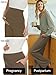 Ecavus 3-Pack Women's Maternity Pants Over Belly Soft Lounge Palazzo Pants Stretch Wide Leg Pregnancy Trousers with Pockets