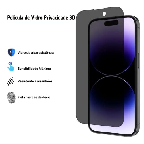 Película 3d Privacidade Anti Spy Para iPhone (iPhone 14 Pro Max)