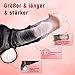Funda de pene de caballo – Funda de pene de silicona para hombres, extensor macho de 7,48 pulgadas, funda de pene para amplificadores de circunferencia gruesa, funda impermeable reutilizable para el