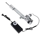 XUNKUNE DC24V DIY Reciprocating Cycle Linear Actuator, Adjustable Telescopic Motor with Speed Controller Regulation Adapte,5-25kg Thrust (2cm-8cm/100rpm)