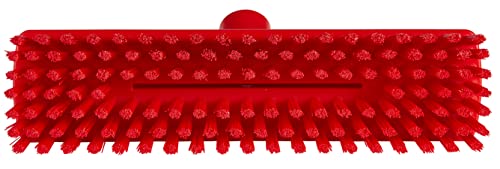 Image of Vikan 70414 Stiff Bristle Deck Scrub, 10-3 /4 inch Polyester, Red