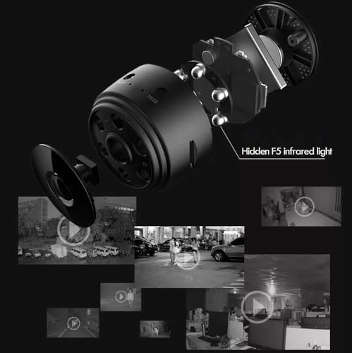 Kit 3 Mini câmera espiã WiFi HD 1080P sem fio, câmera de vídeo escondida, câmera de babá com visão n