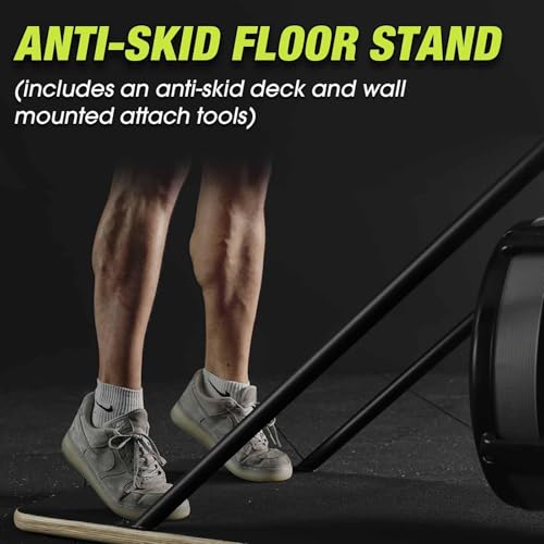 Image of Ski Exercise Machine, GMWD Ski Equipment Indoor Aerobic Wind Resistance Machine, Indoor Strength Training Home Gym Equipment