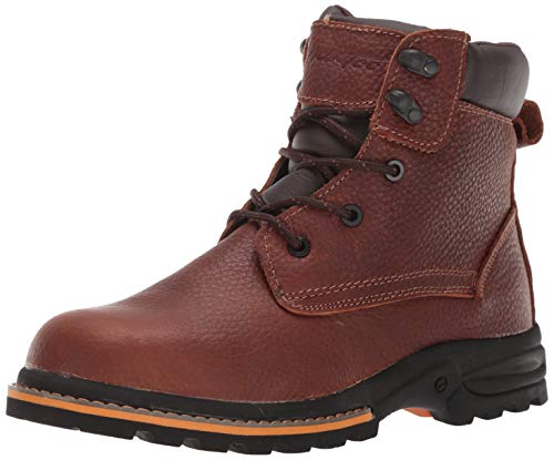 Ad Tec 6" Heavy Duty Work Boots For Men Breathable Full Grain Leather, Soft Toe with Non Slip Rubber Outsole Safety Shoes by Ad Tec - Used condition - US$23.35