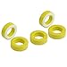 Aexit 5 Pcs Passive Components 24mm x 14mm x 8mm Yellow White Iron Core Power Inductor Ferrites Ferrite Ring