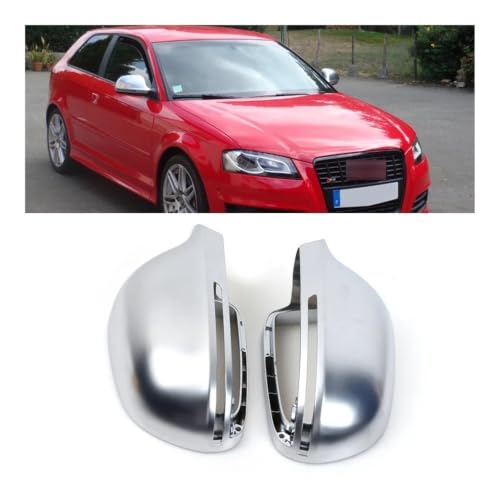 Coque rétroviseur argent mat pour A4 B8 et A3 8P coque boîtier auto - 2