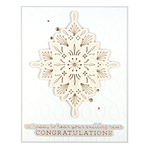 SPELLBINDERS PAPERCRAFTS, INC Medalhão de matrizes gravadas, bronze