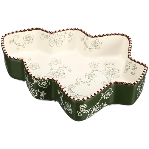 Vesici Christmas Ceramic Pie Pan 9 Inch Christmas...