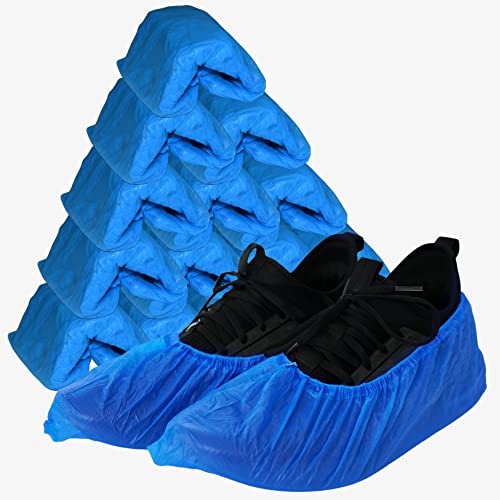 MC-100 PZ Copriscarpe monouso 3,2 GR,Calzari usa e getta (40 * 15) in CPE Resistente e Impermeabile per interni ed esterni, palestra, piscina. Salva scarpe usa e getta