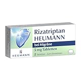 Rizatriptan HEUMANN bei Migräne 5 mg Tabletten: Zur akuten Behandlung der Kopfschmerzphase von...