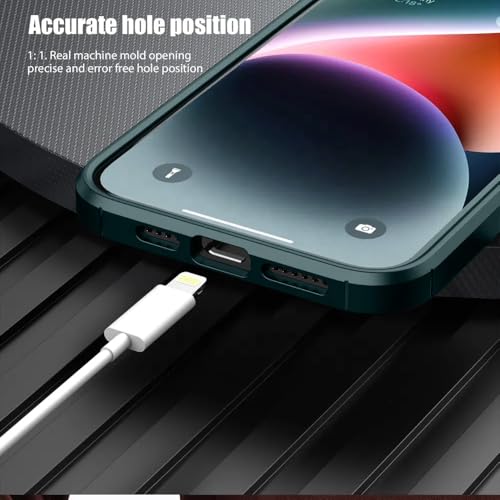 Image of KARWANBack Cover |Shockproof Bumper Case | Full Camera Protection | Raised Edges | Super Soft Side TPU | Bumper Case for iPhone 14 Plus -Green