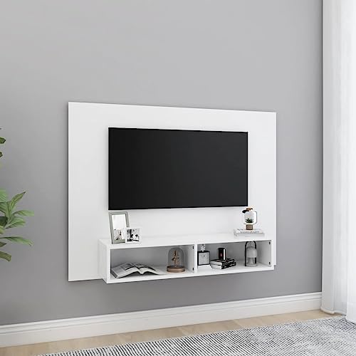 Mueble de TV de pared compacto de 120cm en madera contrachapada resistente 2