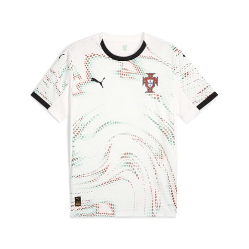 PUMA Mens Portugal Away Crew Neck Short Sleeve Replica Jersey Casual - White - Size XXL - image 1