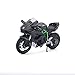 Maisto, modellino di Kawasaki Ninja H2R: Fedele all'originale, in Scala 1:12, con sospensioni e cavalletto Laterale Pieghevole, 17 cm, di Colore Nero (Codie Articolo 5-16880)