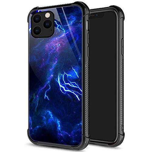 Coque pour iPhone 13 Pro Max Space Lightning idéale au quotidien pour garçons