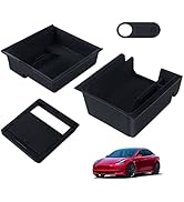OBDResource Orta Konsol Düzenleyici Aksesuar Tesla Model3/Y için, Kolçak Raf Aksesuarı Kolçak...