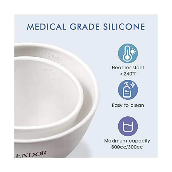 Silicone-Face-Mask-Mixing-Bowl-Set-DIY-Face-Mask-Brush-Mixing-Set-with-Facial-Mask-Bowl-Spatula-Measuring-Cup-Spoon-7-IN-1-SPA-Face-Mask-Applicators-with-Stylish-Makeup-Bag Face Mask Mixing Bowl Set with Silicone Facial Bowls, Brushes, Spatula, Measuring Cup + Scoop, Reusable Makeup Pad, Stylish Makeup Bag, 8 in 1 Esthetician Tool Kit, SPA Quality