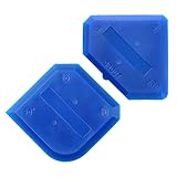 Outus 2 Pieces Caulking Tool Set Silicone Sealant Grout Finishing Tool for Kitchen Bathroom Floor Sealant Sealing, Blue