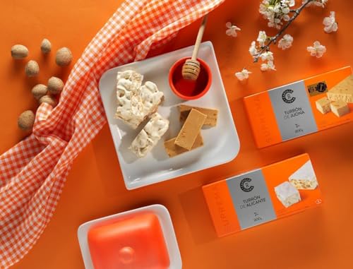 Castillo de Jijona - Turrón de Jijona - Traditioneller Nougat - Ausgewählte Mandeln - Glutenfrei - Höchste Qualität - Handgemachtes Rezept - Spanien (Jijona) - 150 Gramm