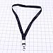 TEHAUX 1pcs Black Metal Clip Lanyard Safety Breakaway for Id Cards Badges Work Cards Neck Strap for Boys and Girls and Adults