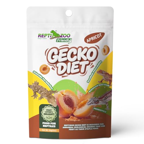 REPTIZOO FRIENDLY Crested Gecko Food, Fruit Mix Apricot Complete Diet