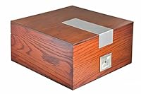 Algopix Similar Product 16 - La Cubana Solid Wood Oak Cigar Humidor