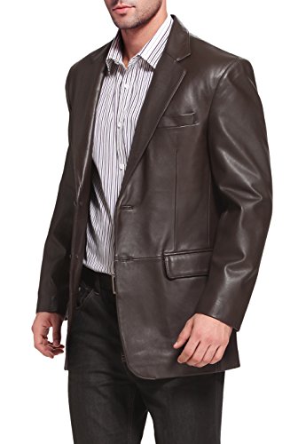 BGSD Men Richard Classic Leather Blazer Lambskin Sport Coat Jacket (Regular, Big & Tall and Short)4