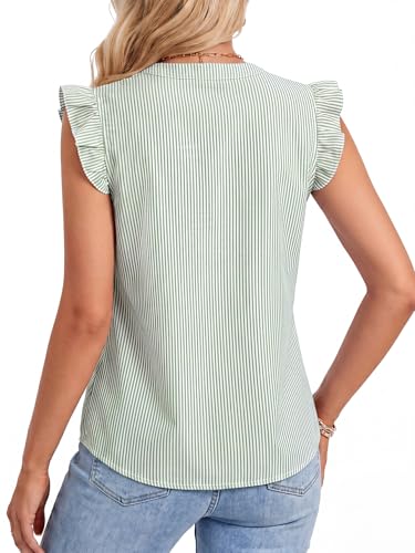 Image of Women's Dressy Striped V Neck Blouse