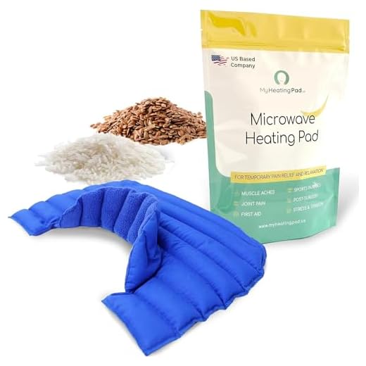 My Heating Pad Microwave Neck and Shoulder Heating Pad Plus| Neck Wrap Microwavable for Relief of Pain, Sore Muscles, Stress, Tension and Headaches | Neck and Shoulder Heating Pad (Blue Plus)