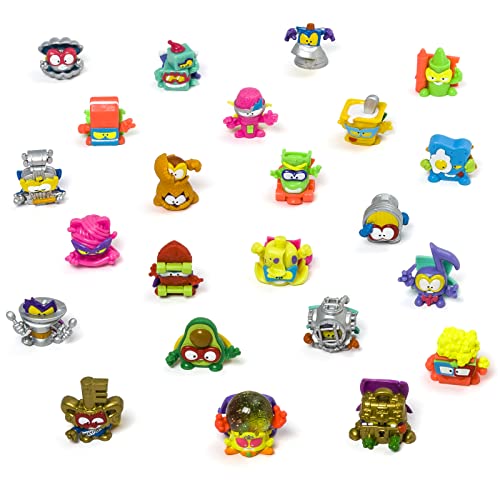 SUPERTHINGS Serie Neon Power, Caja con 50 Sobres Sorpresa con Figuras coleccionables, Cada sobre Contiene 1 SuperThing Sorpresa y 1 Checklist