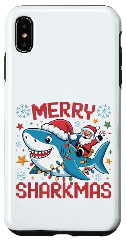 Merry Sharkmas AO[Z[^[ T^ CfBO V[N Cgt X}zP[X iPhone XS Max p