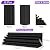 TroyStudio Bass Traps - 12 Pcs 4 X 4 X 12 Inches Dense Thick Studio Bass Foam Corner, Acoustic Treatment Panel Absorbing Echo Reverb, Low Frequency Sound Absorber for Music Room Home Recording Studio