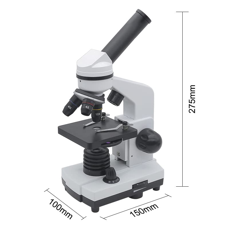 Mikroskop biologiczny dla studentów 1600X 2MP USB 50 szkiełek elektronowy mikroskop cyfrowy do okularów, z lampą LED Mikroskop monokularowy (kolor: zestaw 1)