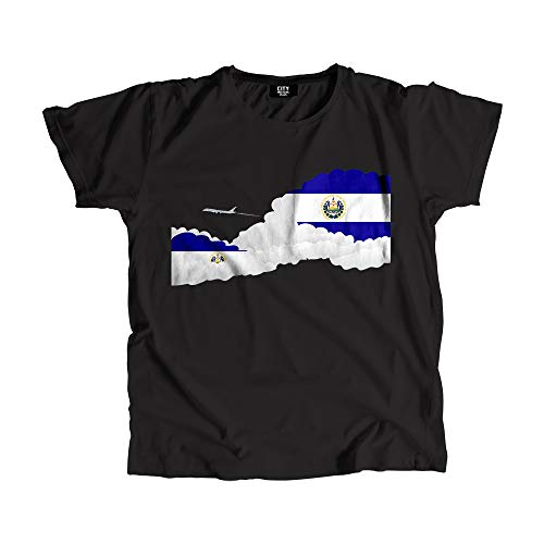 T-shirt Salvador avion nuages vêtement aéroport vol homme femme