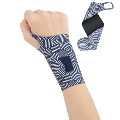 【2個入り】手首 サポーター 固定 保護 【超薄型】 手首サポーター通気性 ラップ加圧 軽量サポート 怪我防止 手首用サポーター 吸汗速乾 スポーツ 家事 育児 パソコン/スマホ操作 男女兼用 左右兼用 (2, 青)