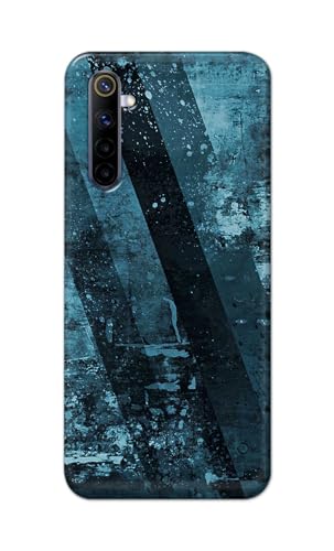 Image of Printed Hard Back Cover for Realme 6S Back Cover (Rugged Background -J1) -190724(EA)