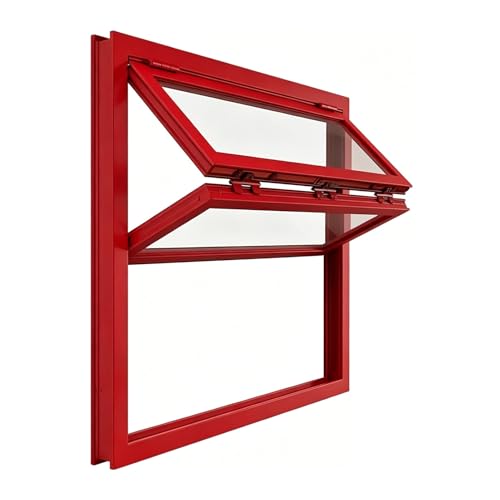 Ventana plegable vertical de aluminio para camiones de comida y negocios