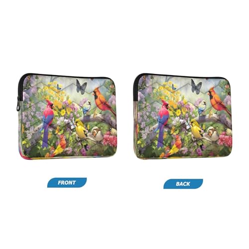 Funda para Portátil Flores y Pájaros 13-14 Pulgadas miniatura 2