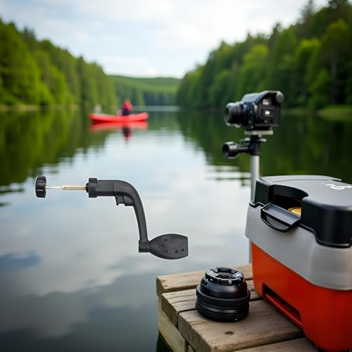 image for Jowxsx Fishing Spinning Reel Handle Grip Replacement, Plastic Fishing 