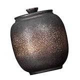 Grand bocal en céramique avec couvercle – sa structure est stable et le matériau est sûr, vous pouvez donc l'utiliser en toute confiance. bocaux en céramique pour le thé