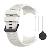 Cinturino di ricambio compatibile con Garmin Instinct 2X Solar Watch, in morbido silicone, ultra leggero, per smartwatch Garmin Instinct 2X Solar (bianco)