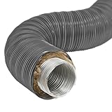  raik SH100-TFX-gg Therm Flex Aluflexrohr isoliert grau Ø 100 mm Länge 0,75 m, für Außenluft-Anschluss